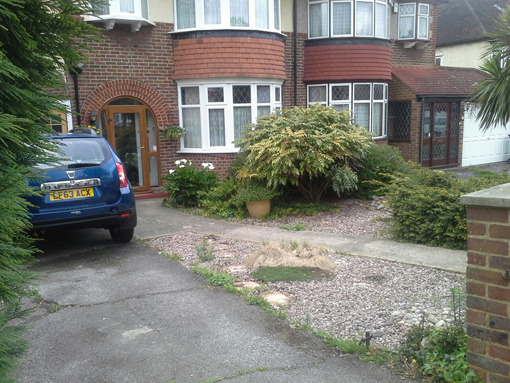 Mrs. D's Driveway - Before